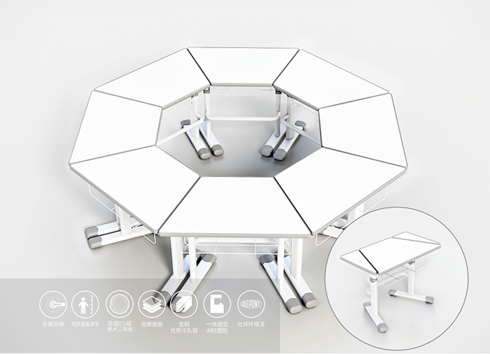 博仕有成培訓(xùn)桌賣(mài)點(diǎn)圖